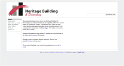 Desktop Screenshot of heritagebuildinganddecorating.com